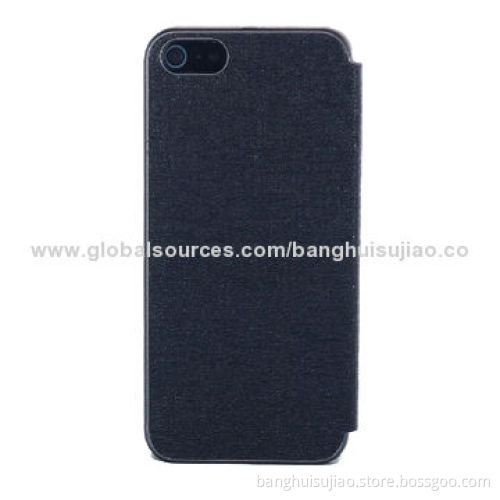 Leather Flip Case for iPhone 5 and 5S, 2014 Wholesale Supplier from China